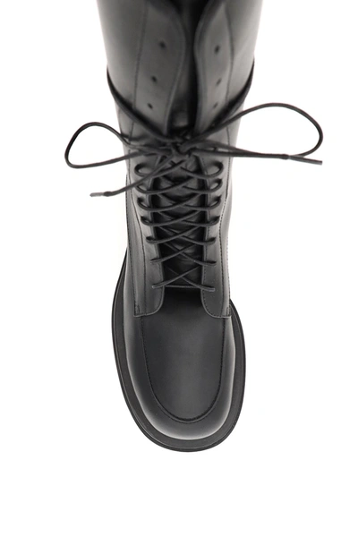 Shop Magda Butrym Combat Boots In Black