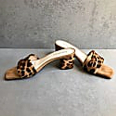 Shop Hammer Eris Leopard Leather Mules