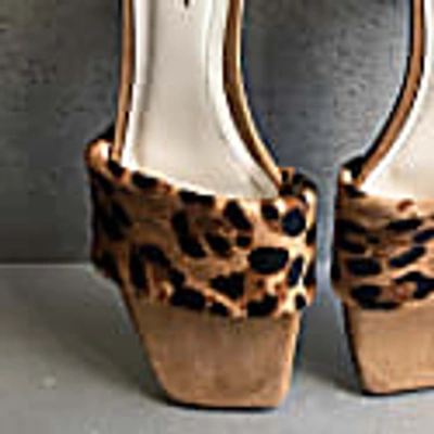 Shop Hammer Eris Leopard Leather Mules