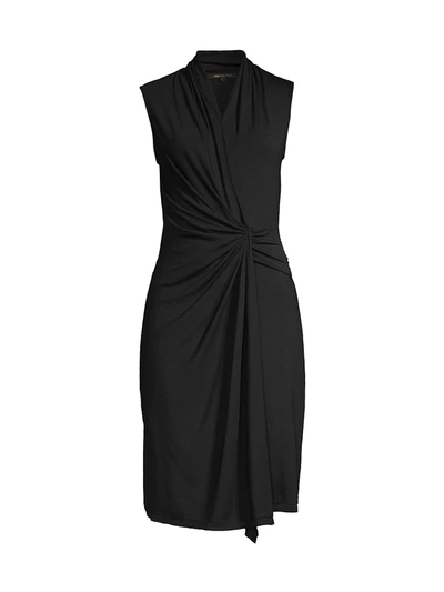 Shop Kobi Halperin Sandra Wrap-detail Dress In Black