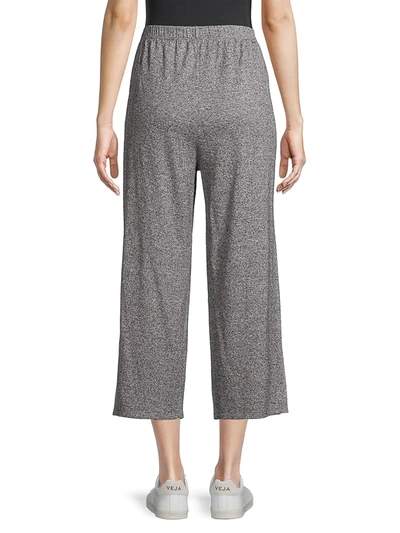 Shop Eileen Fisher Straight Cropped Pants In Ash