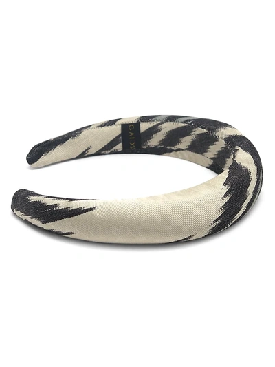 Shop Gaios Contemporary Otanti Loretha Headband In Black White