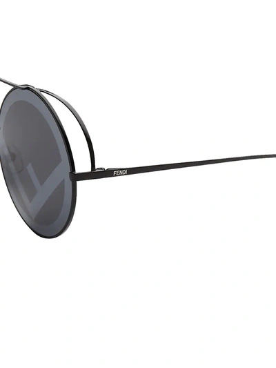 Shop Fendi Women's Runaway 63mm Round Sunglasses In Grey