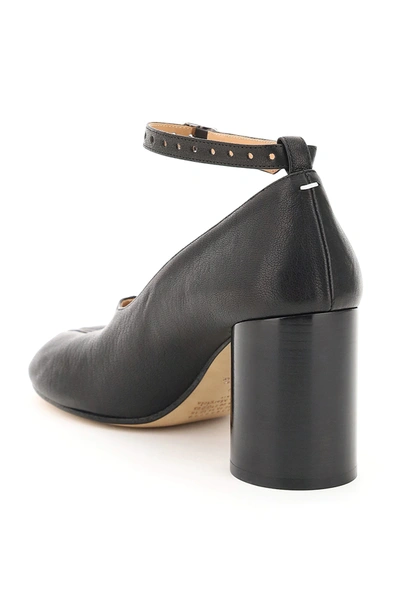 Shop Maison Margiela Tabi Mary-jane In Black