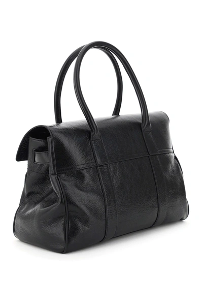 Shop Mulberry Bayswater Soft Small Bag In Black