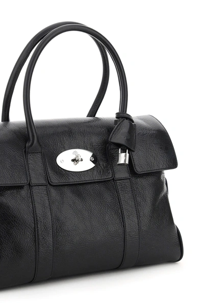 Shop Mulberry Bayswater Soft Small Bag In Black