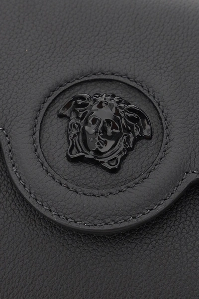 Shop Versace La Medusa Long Wallet In Black