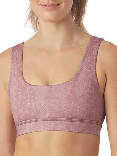 Shop Glyder Splendid Sports Bra In Lavender Snake