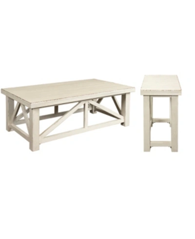 Shop Furniture Aberdeen Cocktail Table And Chairside Table Set