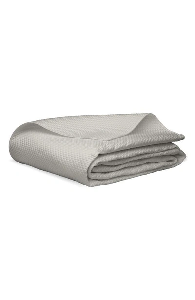 Shop Matouk Alba Quilt In Silver