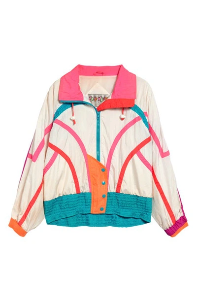 Goodfair Unisex Vintage '80s Colorblock Windbreaker Jacket In No
