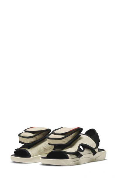 Shop Jordan Ls Slide Sandal In Red/ Black/ White