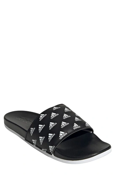 Shop Adidas Originals Adilette Comfort Sport Slide In Core Black/ Ftwr White