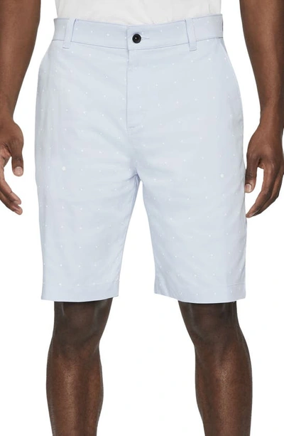 Shop Nike Dri-fit Uv Flat Front Chino Golf Shorts In Hydrogen Blue