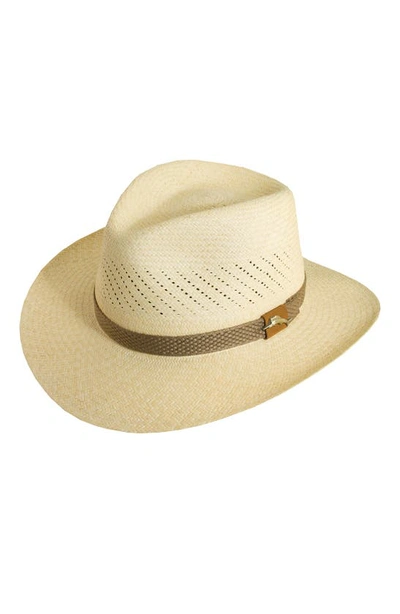 Shop Tommy Bahama Safari Panama Straw Fedora In Natural