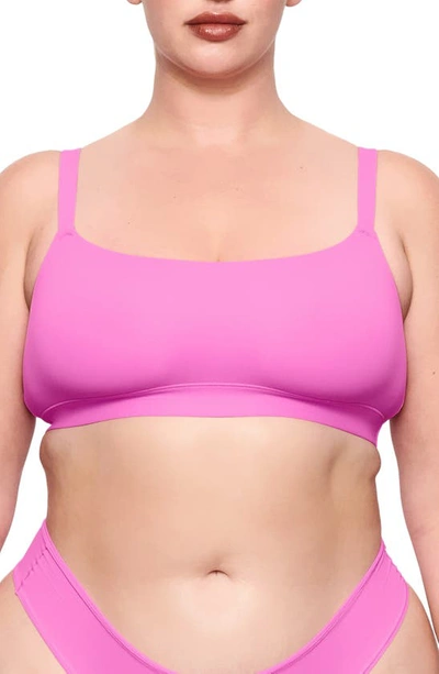 Fits Everybody Scoop Neck Bralette In Neon Orchid