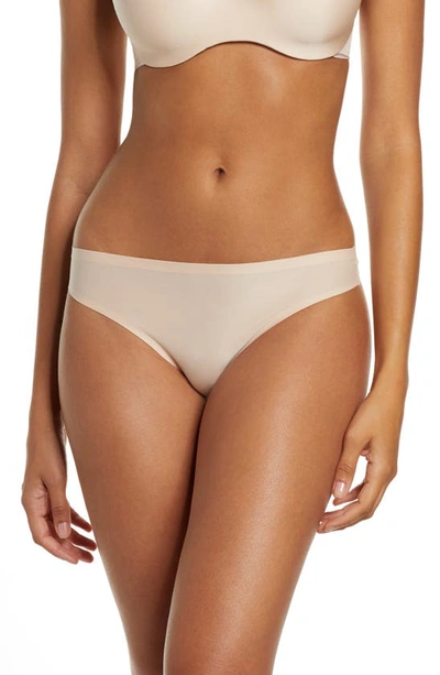 Shop Chantelle Lingerie Soft Stretch Thong In Nude Blush