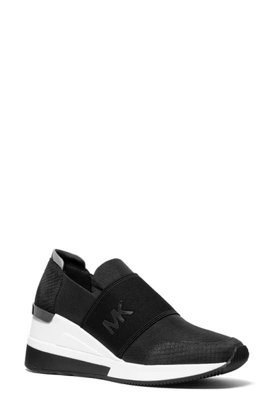 Shop Michael Michael Kors Felix Slip-on Sneaker In Black Multi
