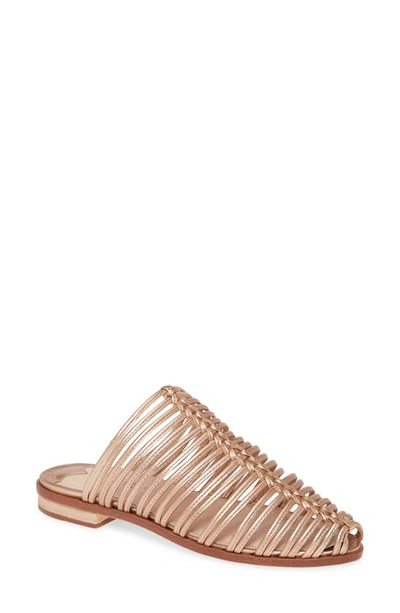 Shop Cecelia New York Gloria Sandal In Rose Gold Leather