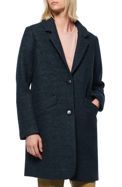 Shop Marc New York Paige Boucle Coat In Charcoal
