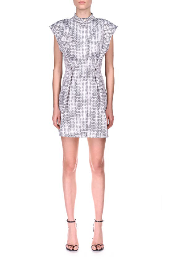 72時間限定タイムセール ジバンシー Givenchy レディース ワンピース デニム ワンピース ドレス Cinched Logo Denim Dress Black White 注目の Www Upinc Us