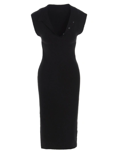 Shop Jacquemus La Robe Santon Dress In Black