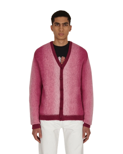 Awake Ny Mohair Ombre Stripe Cardigan In Pink | ModeSens