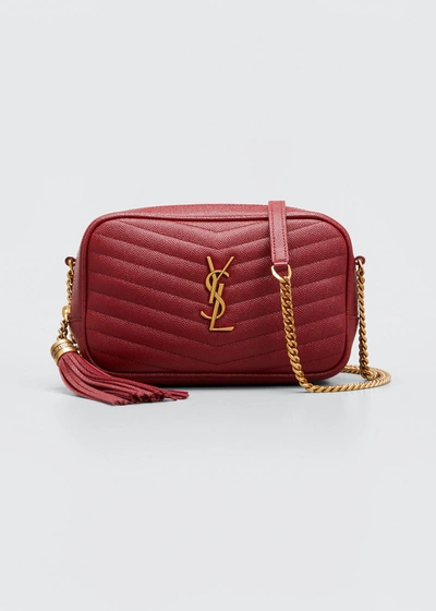 SAINT LAURENT Mini Lou quilted leather camera bag RED – Top Quality Yves Saint  Laurent Bags Shop