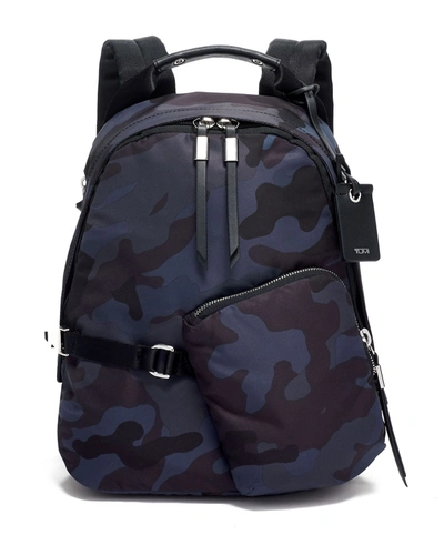Shop Tumi Sterling Camoflauge Backpack In Navy Camouflage