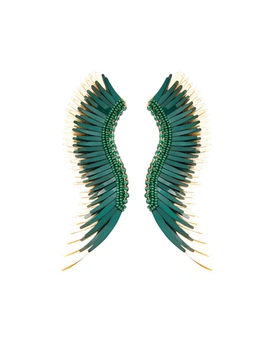 Shop Mignonne Gavigan Madeline Beaded Statement Earrings In Emerald