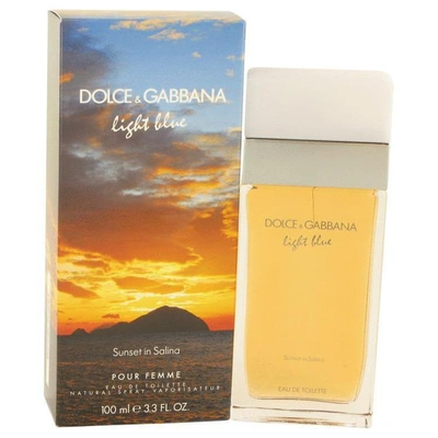 Shop Dolce & Gabbana Light Blue Sunset In Salina By  Eau De Toilette Spray 3.4 oz