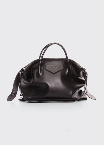 Shop Givenchy Medium Antigona Soft Bag In Black