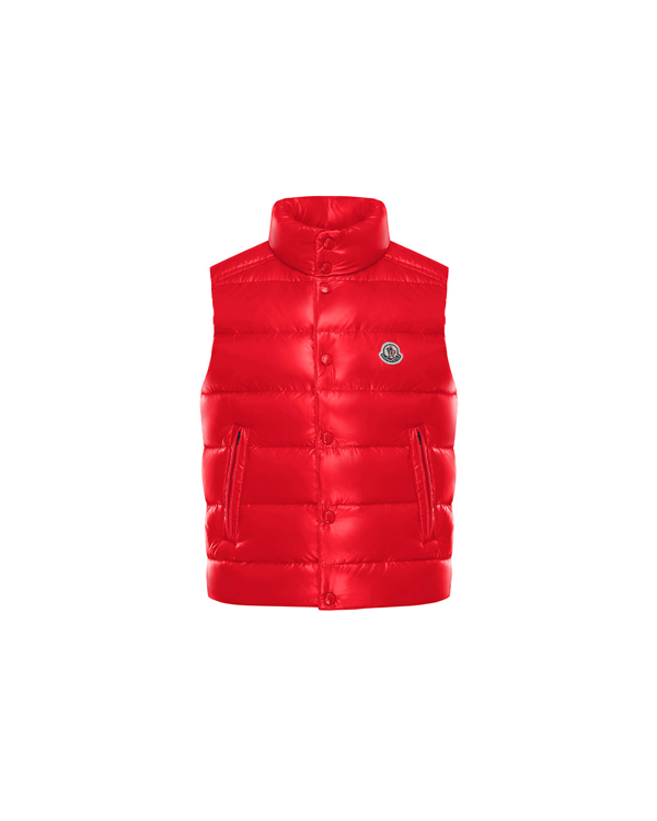red moncler vest