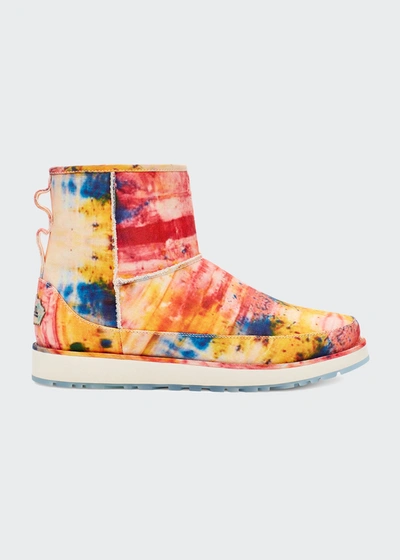 Shop Ugg Men's X Ovadia Classic Mini Tie-dye Boots In Multi