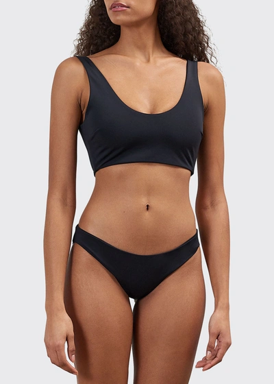 Shop Mara Hoffman Zoa Hipster Bikini Bottoms In Black