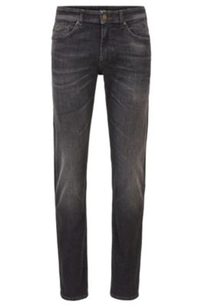 Shop Hugo Boss Slim Fit Jeans In Black Super Stretch Denim