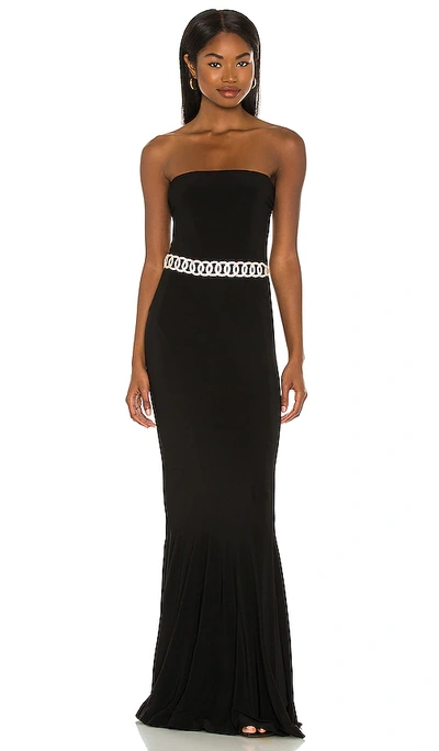 Shop Norma Kamali X Revolve Strapless Fishtail Gown In Black