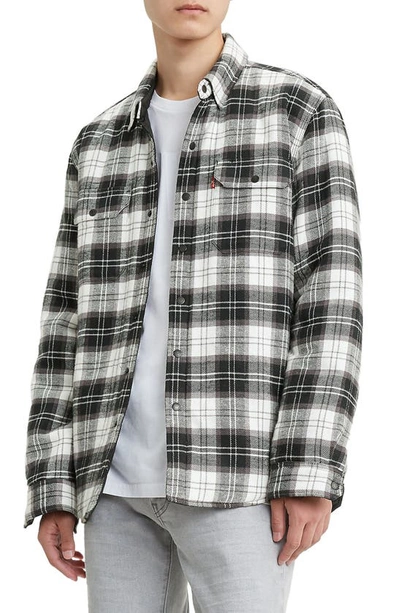 Shop Levi's Jackson Regular Fit Shirt Jacket In Archer Quiet Shade Black