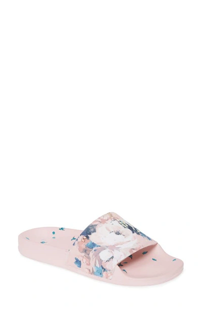 Shop Ted Baker Avelini Slide Sandal In Pink Textile