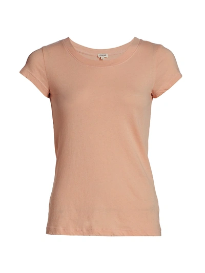 Shop L Agence Cory High-low Tee In Petal