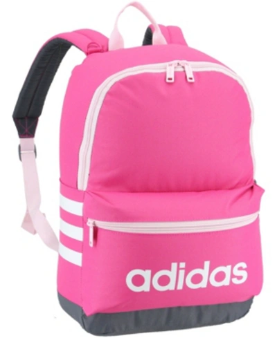 Shop Adidas Originals Adidas Classic 3s Backpack In Pink, Clear Pink
