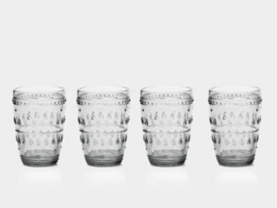 Shop Euro Ceramica Fez Highball Glasses, Set Of 4 In Grey