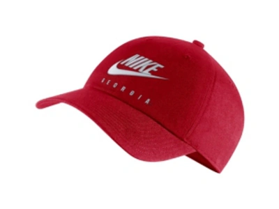Shop Nike Georgia Bulldogs Heritage 86 Futura Adjustable Cap In Red