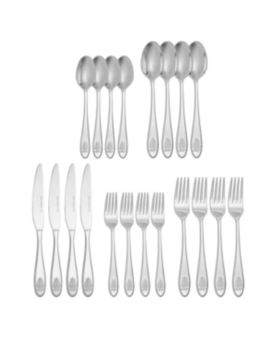 Spode Christmas Tree Flatware Set, 20 Pieces In White Multi
