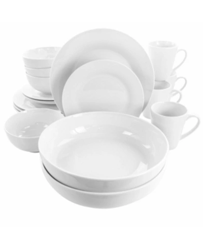 Elama Carey Dinnerware Set Of 18 Pieces In White