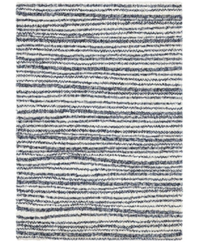 Jennifer Adams Home Closeout! Orian Cotton Tail Knitted All Over Neutral 6'7" X 9'6" Area Rug In Blue