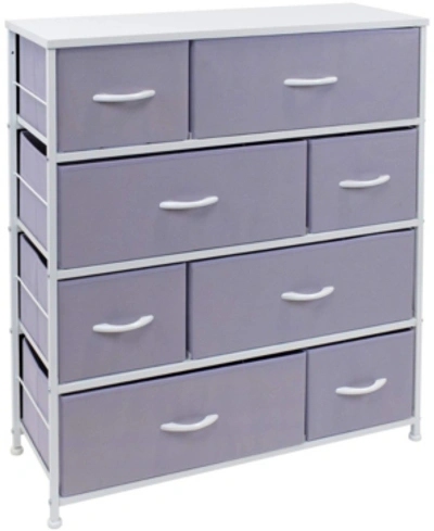 Shop Sorbus 8-drawers Chest Dresser In Purple