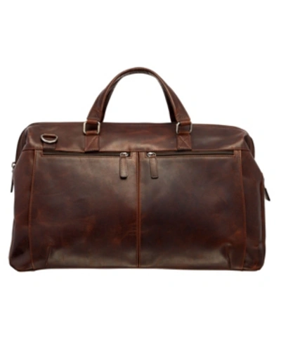 Shop Mancini Men's Carry-on Duffle Bag In Brown