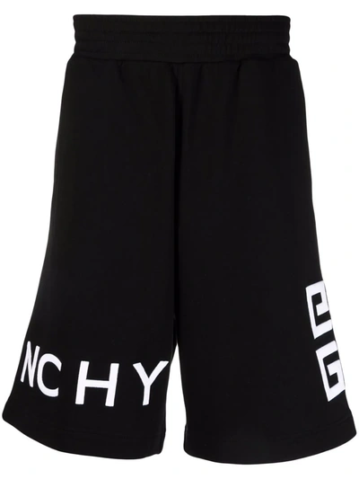 GIVENCHY LOGO-EMBROIDERED TRACK SHORTS 
