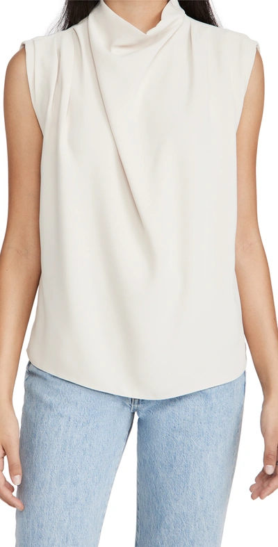 Shop Amanda Uprichard Sleeveless Fabienne Top Bone